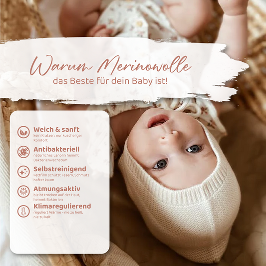 Babymütze aus Merinowolle