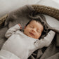 Limitierte Auflage: Babydecke Merino Taupe