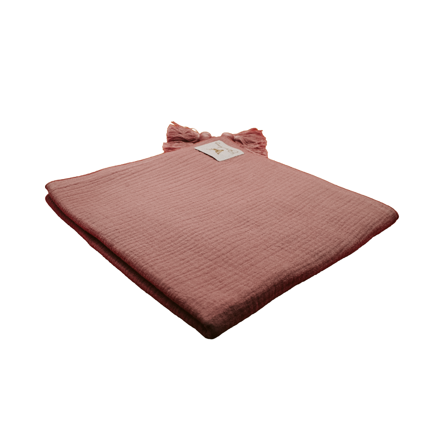 XL Musselintuch mit süßen Quasten