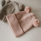 Baby Beanie Mütze Merino mit Teddyohren