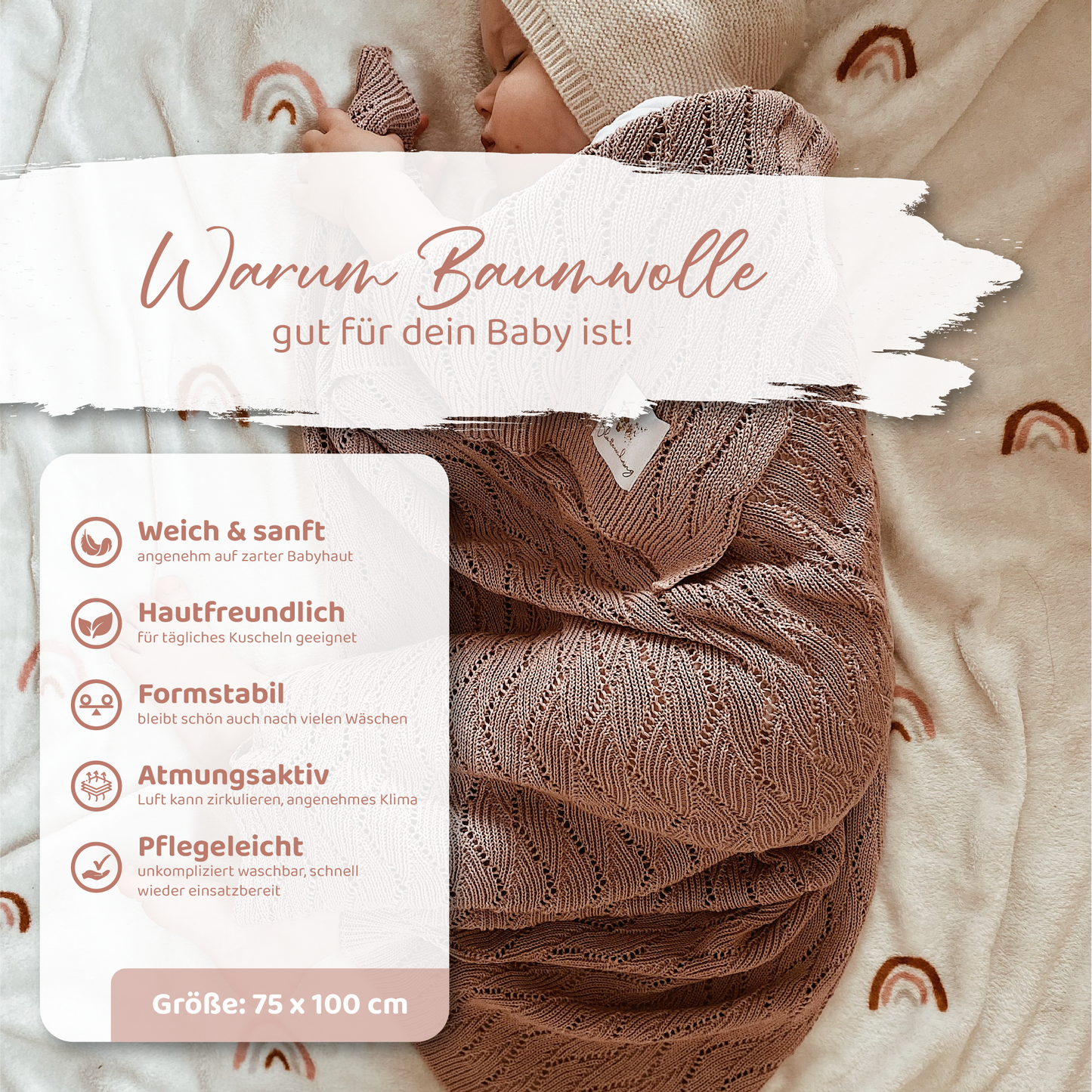 Babydecke Baumwolle
