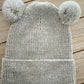 Baby Beanie Mütze Merino mit Teddyohren