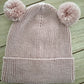 Baby Beanie Mütze Merino mit Teddyohren