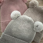Baby Beanie Mütze Merino mit Teddyohren