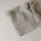 Baby Beanie Mütze Merino mit Teddyohren