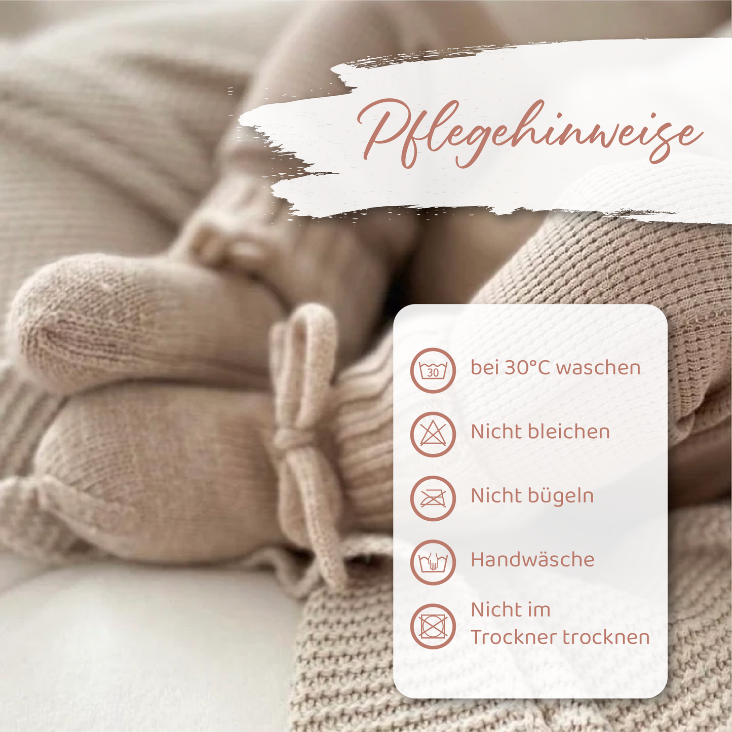 Babyschuhe aus Merinowolle