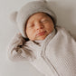 Baby Beanie Mütze Merino mit Teddyohren