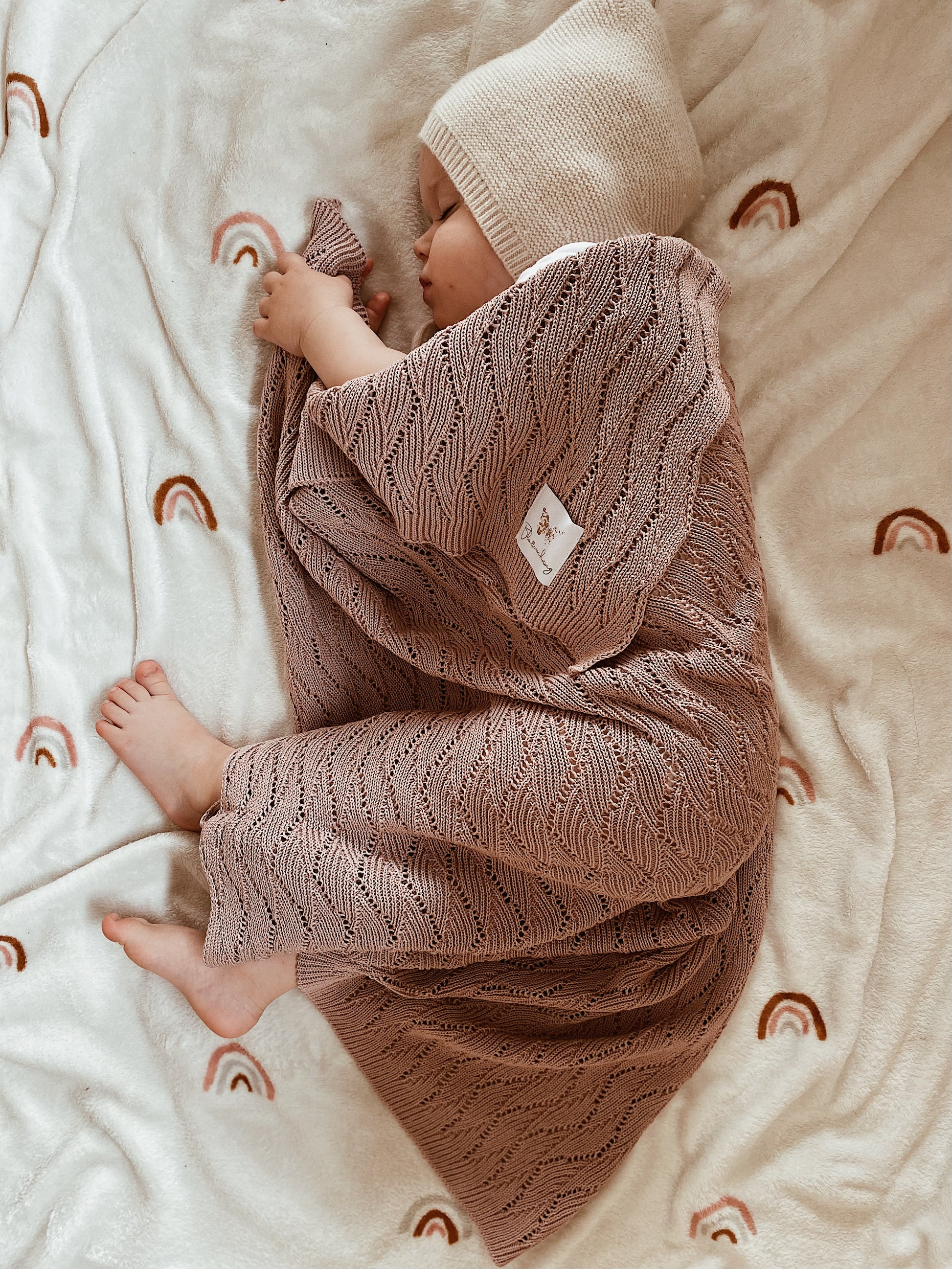 Babydecke Baumwolle Rosa
Sommerdecke Baby Rosa
Babydecke rosa
Kuscheldecke Baby 
Strickdecke Baby
Gestrickte Babydecke Rosa