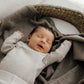 Limitierte Auflage: Babydecke Merino Taupe