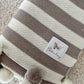 Babydecke aus Merinowolle gestreift
