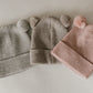 Baby Beanie Mütze Merino mit Teddyohren