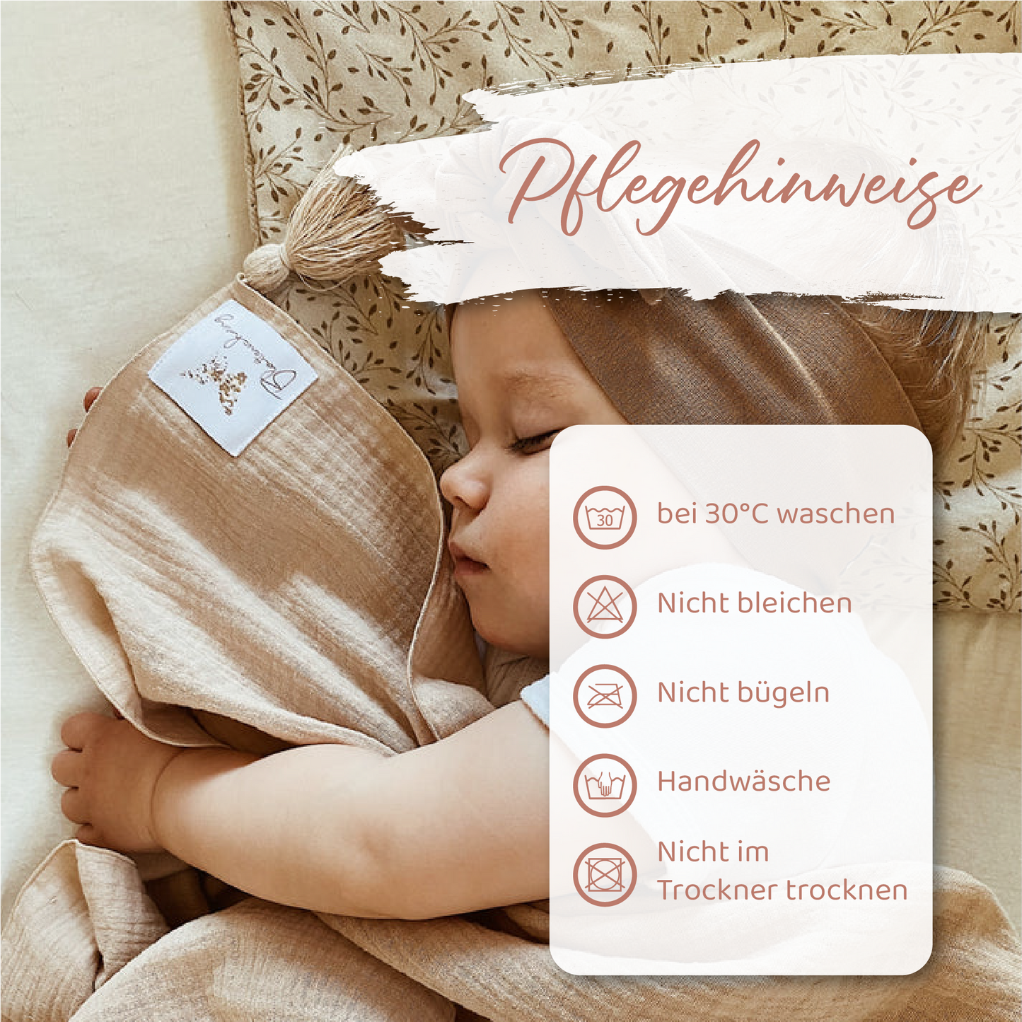 XL Musselintuch mit süßen Quasten