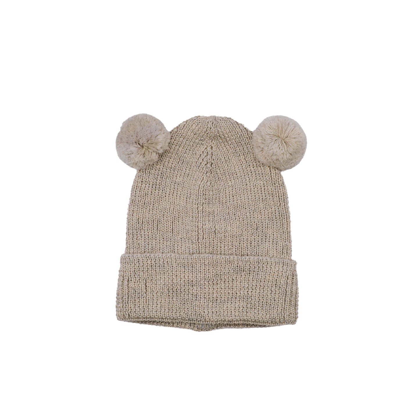 Baby Beanie Mütze Merino mit Teddyohren