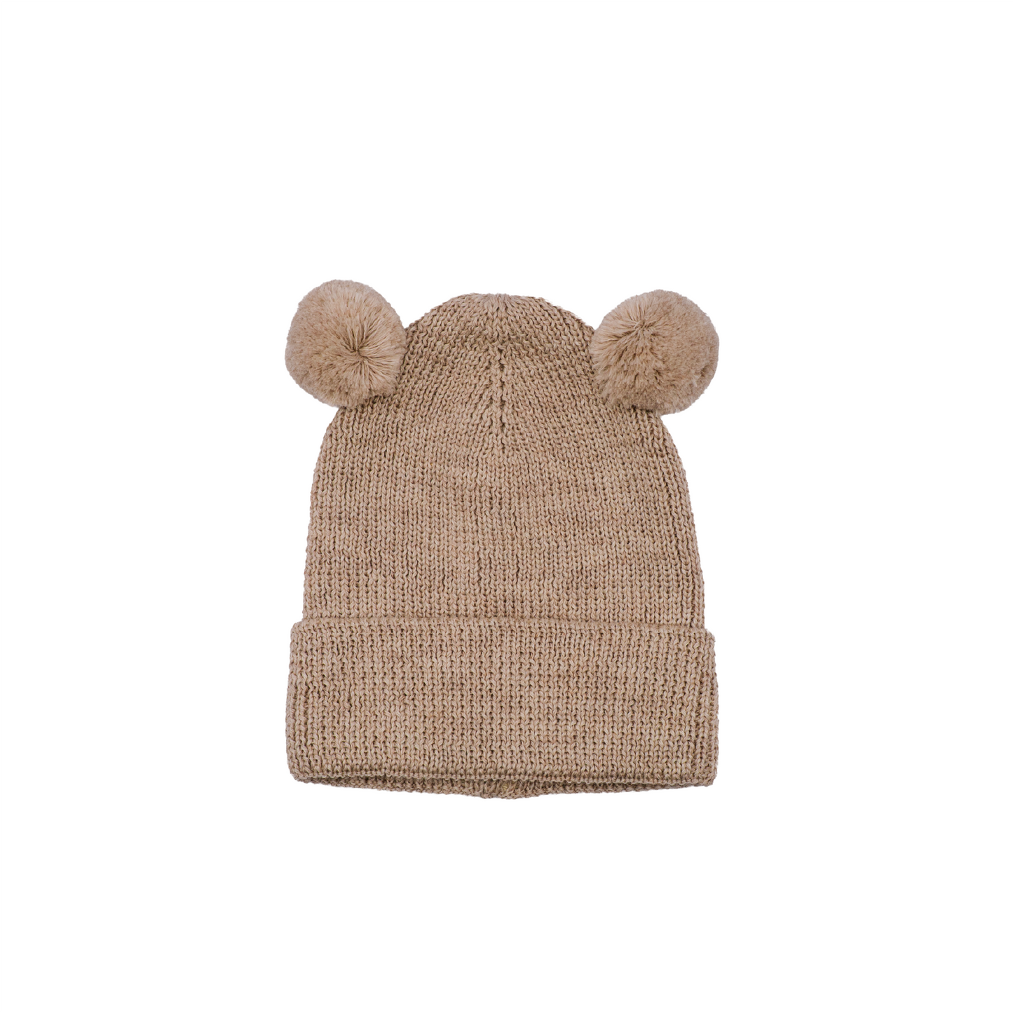 Baby Beanie Mütze Merino mit Teddyohren